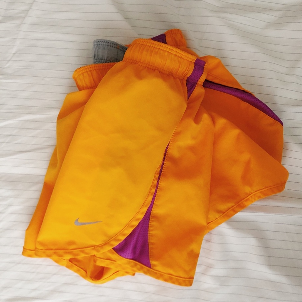 Orange Nike Tempo Shorts